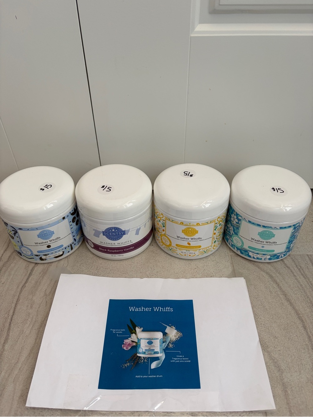 Scentsy Washer Whiffs various scents